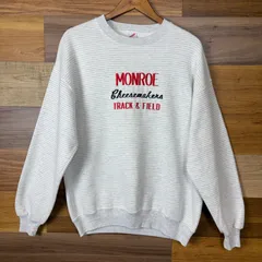 USA製 90s JERZEES MONROE CHEESEMAKERS ボーダー スウェット サイズ メンズ XL アメリカ製 90年代 VINTAGE ビンテージ ヴィンテージ ストリート アメカジ 古着 r26010996