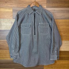 HERCULES×JOHNBULL ヒッコリー ハーフジップ ワークシャツ 38 - メルカリ