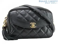 【激レア超美品】　シャネル　CHANEL　ダイアナフラップ　マトラッセ　フリンジ タッセル付き
チェーンショルダーバッグ　カメラバッグ　ポーチ　ポシェット　ブラック　ゴールド金具　ラムスキン