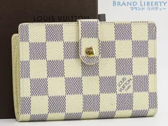 【超美品】ルイヴィトン　LOUIS VUITTON　ダミエアズール　ポルトフォイユ ヴィエノワ　二つ折り がま口財布　コンパクト財布　ホワイト　N61676