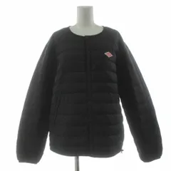 ダントン DANTON インナーダウン ダウンジャケット ノーカラー ナイロン 黒 ブラック JD-8751 /KU