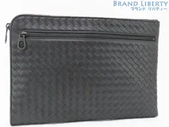 【ほぼ新品】ボッテガ ヴェネタ　BOTTEGA VENETA　イントレチャート　ドキュメントケース　クラッチバッグ　セカンドバッグ　ハンドバッグ　ポーチ　アルドアーズ グレー　カーフレザー　406021