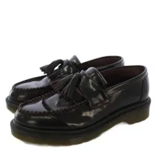 ドクターマーチン DR.MARTENS ADRIAN エイドリアン タッセルローファー モカシン レザー UK4 黒 /KH