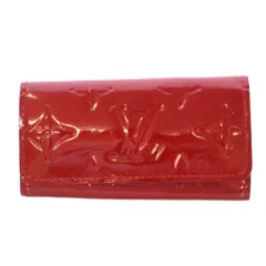 ルイヴィトン LOUIS VUITTON モノグラム ヴェルニ ミュルティクレ4 スリーズ 4連キーケース コンパクト 三つ折り ロゴ ピンク /BB ■OH