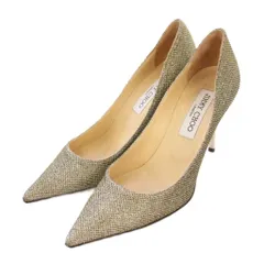 ジミーチュウ JIMMY CHOO パンプス ポインテッドトゥ ハイヒール ラメ 36 シルバーカラー /BB