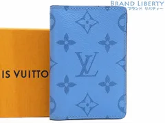 【激レア未使用】ルイヴィトン　LOUIS VUITTON　タイガラマ モノグラム　オーガナイザー ドゥ ポッシュ　カードケース　パスケース　名刺入れ　デニムブルー　M30760