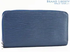 【美品】ルイヴィトン　LOUIS VUITTON　エピ　ジッピーウォレット　ラウンドファスナー長財布　アンディゴブルー ネイビー　M61873