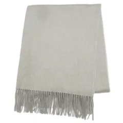 イヴサンローラン YVES SAINT LAURENT カシミヤマフラー ストール フリンジ ベージュ /X