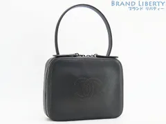 【レア美品】シャネル　CHANEL　ヴィンテージ　ココマーク　ミニ ハンドバッグ　バニティバッグ　ブラック　カーフレザー