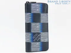 【激レア未使用】ルイヴィトン　LOUIS VUITTON　ダミエ ラッシュ　ジッピーウォレット ヴェルティカル　ラウンドファスナー長財布　ネイビー ホワイト ブルー　エピ XL　M82820