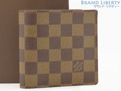【新古品】ルイヴィトン　LOUIS VUITTON　ダミエ　ポルトビエ カルトクレディモネ　二つ折り財布　コンパクト財布　マルコ　ダークブラウン　N61665
