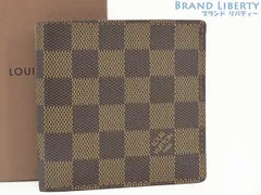 【未使用】ルイヴィトン　LOUIS VUITTON　ダミエ　ポルトビエ カルトクレディモネ　二つ折り財布　コンパクト財布　マルコ　ダークブラウン　N61665