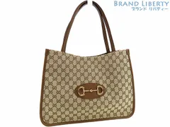 【未使用】グッチ　GUCCI　ホースビット 1955　GGキャンバス　ショルダー トートバッグ　ハンドバッグ　ベージュ ブラウン　キャンバス レザー　623694