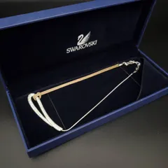 SWAROVSKI スワロフスキー ネックレス ペンダント パヴェ クリスタル ラインストーン シルバーカラー 箱付き 上品 モード 大人 存在感 アクセント ギフト プレゼント 贈り物