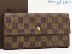 【新古品】ルイヴィトン　LOUIS VUITTON　ダミエ　ポルトフォイユ インターナショナル　三つ折り長財布　ダークブラウン　N61217