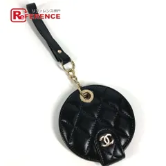CHANEL シャネル キーホルダー ロゴ CC ココマーク マトラッセ キルティング レザー ブラック