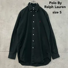 Polo By Ralph Lauren ポロバイラルフローレン BLAKE ブレイク ボタンダウンシャツ 長袖シャツ コットンシャツ ブラック ポニー刺繍 ワンポイント ロゴ刺繍 90s 00s ビンテージ ヴィンテージ ゆるだぼ ★ ■◇