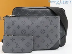 【新古品】ルイヴィトン　LOUIS VUITTON　モノグラム エクリプス リバース　トリオ メッセンジャーバッグ　斜め掛けショルダーバッグ　クラッチバッグ　ポーチ　ポシェット　コインケース　ノワール ブラック　M69443