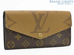 【超美品】ルイヴィトン　LOUIS VUITTON　モノグラムリバース　ポルトフォイユ サラ　二つ折り長財布　ブラウン ダークブラウン　M80726