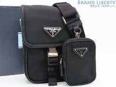 【未使用】プラダ　PRADA　Re-Nylon リナイロン サフィアーノレザー　斜め掛け ショルダーバッグ　メッセンジャーバッグ　ポシェット　NERO ブラック　2VD043