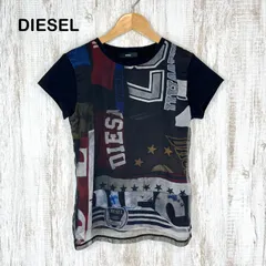 DIESEL ディーゼル グラフィック ロゴプリント Tシャツ ブラック レディース 半袖 トップス y2k 平成ファッション