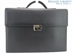 【美品】ロエベ　LOEWE　ビジネスバッグ　ブリーフケース　書類カバン　ブラック　レザー