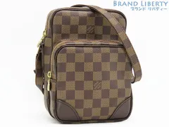 【超美品】ルイヴィトン　LOUIS VUITTON　ダミエ　アマゾン　斜め掛け ショルダーバッグ　ポーチ　ポシェット　スペシャルオーダー SPO　ダークブラウン　N48074