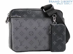 【超美品】ルイヴィトン　LOUIS VUITTON　モノグラム エクリプス リバース　トリオ メッセンジャーバッグ　斜め掛け ショルダーバッグ　クラッチバッグ　ポーチ　コインケース　ノワール ブラック　M69443