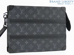 【新品同様】ルイヴィトン LOUIS VUITTON モノグラム エクリプス トランク ポシェット セカンドバッグ クラッチバッグ ハンドバッグ ブラック M45937