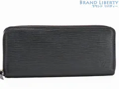 【超美品】ルイヴィトン　LOUIS VUITTON　エピ　ポルトフォイユ クレマンス　ジッピーウォレット　ラウンドファスナー長財布　ノワール ブラック　M60915