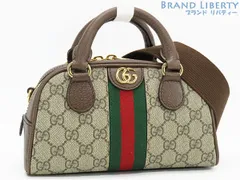 【未使用】グッチ　GUCCI　オフィディア　GGスプリーム　シェリーライン　2WAY トップハンドル　ハンドバッグ　ミニバッグ　ミニボストンバッグ　ポーチ　ショルダーバッグ　ポシェット　ベージュ ダークブラウン　724606