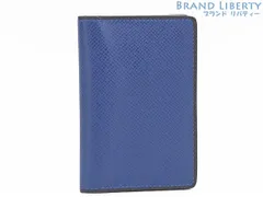 【レア超美品】ルイヴィトン　LOUIS VUITTON　タイガ　オーガナイザー ドゥ ポッシュ カードケース　パスケース　名刺入れ　コバルト ブルー ブラック　M30551