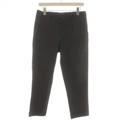 エヴァムエヴァ evam eva ストレートパンツ ロールアップ ジップフライ  チャコール /KQ