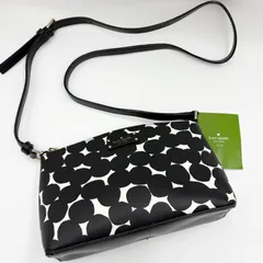 美品 kate spade ケイトスペード ショルダーバッグ ブラック レザー 斜めがけ ポシェット ポーチ 黒