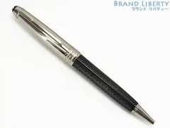 【レア美品】モンブラン　MONT BLANC　マイスターシュテュック ソリテール ドゥエ  シグナム　クラシックサイズ　ツイスト式 ボールペン 164　シルバー ブラック　8579