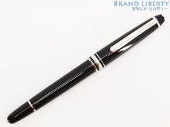 【美品】モンブラン　MONT BLANC　マイスターシュテュック　プラチナライン　クラシック　ローラーボールペン　P163　ブラック シルバー金具　132445　2865