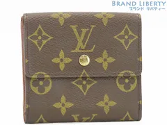 【美品】ルイヴィトン　LOUIS VUITTON　モノグラム　ポルトモネ ビエ カルトクレディ　Wホック財布　両面財布　コンパクト財布　エリーズ　ダークブラウン　M61652