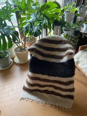 良品】ブルネロクチネリ 巾着ハンドバッグ ニット生地 スパンコール