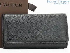 【新品同様】ルイヴィトン　LOUIS VUITTON　タイガ　ミュルティクレ4　4連キーケース　キーリング　キーホルダー　アルドワーズ ブラック　M30522