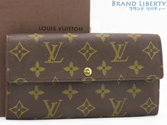 【未使用】ルイヴィトン　LOUIS VUITTON　モノグラム　ポシェットポルトモネクレディ　二つ折り長財布　サラ　ダークブラウン　M61725