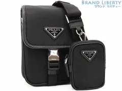 【未使用】プラダ　PRADA　Re-Nylon リナイロン サフィアーノレザー　斜め掛け ショルダーバッグ　メッセンジャーバッグ　ポシェット　ポーチ付き　NERO ブラック　2VD043