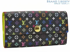 【レア外超美品】ルイヴィトン　LOUIS VUITTON　モノグラムマルチカラー　ポルトフォイユ サラ　二つ折り長財布　ノワール ブラック ピスタッシュ グリーン　M93748
