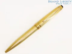 【レア新品同様】モンブラン　MONT BLANC　マイスターシュテュック　ソリテール　クラシック　ツイスト式　ボールペン　1644　ウエーブ 波柄　ゴールドプレーテッド