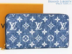 【ほぼ新品】ルイヴィトン　LOUIS VUITTON　モノグラム ジャカード デニム　ジッピーウォレット　ラウンドファスナー長財布　マリーヌ ブルー　M81226