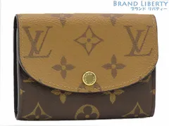 【未使用】ルイヴィトン　LOUIS VUITTON　モノグラム リバース　ポルトモネ ロザリ　コインケース　小銭入れ　カードケース　コンパクト財布　ブラウン ダークブラウン　M82333