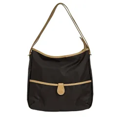 KITAMURA(キタムラ) ショルダーバッグ ダークブラウン×ベージュ レザー