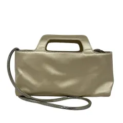 FERRAGAMO/SalvatoreFerragamo(サルバトーレフェラガモ) ショルダーバッグ - ゴールド×シルバー チェーンショルダー/ミニバック