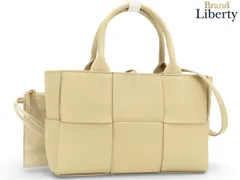 【未使用】ボッテガ ヴェネタ　BOTTEGA VENETA　マキシ イントレチャート　ミニ アルコ　2WAY トートバッグ　ハンドバッグ　ショルダーバッグ　ポーチ付き　ポリッジ クリームベージュ　カーフレザー　709337