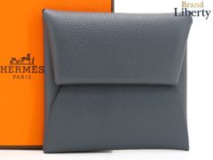 HERMES 新品 カルヴィデュオ ブルーニュイ ネイビー カード小銭入れ