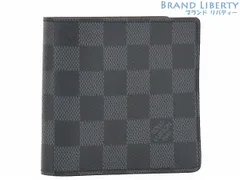 【未使用】ルイヴィトン　LOUIS VUITTON　ダミエグラフィット　ポルトフォイユ マルコ　二つ折り財布　コンパクト財布　ブラック　N62664